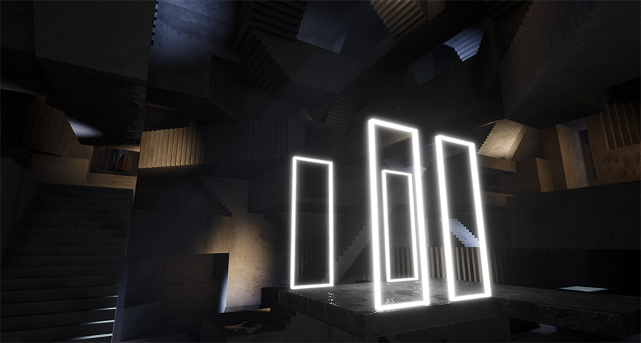 Current, Rising CGI Production Shot House of Subconscious ©Joanna Scotcher & Figment Productions