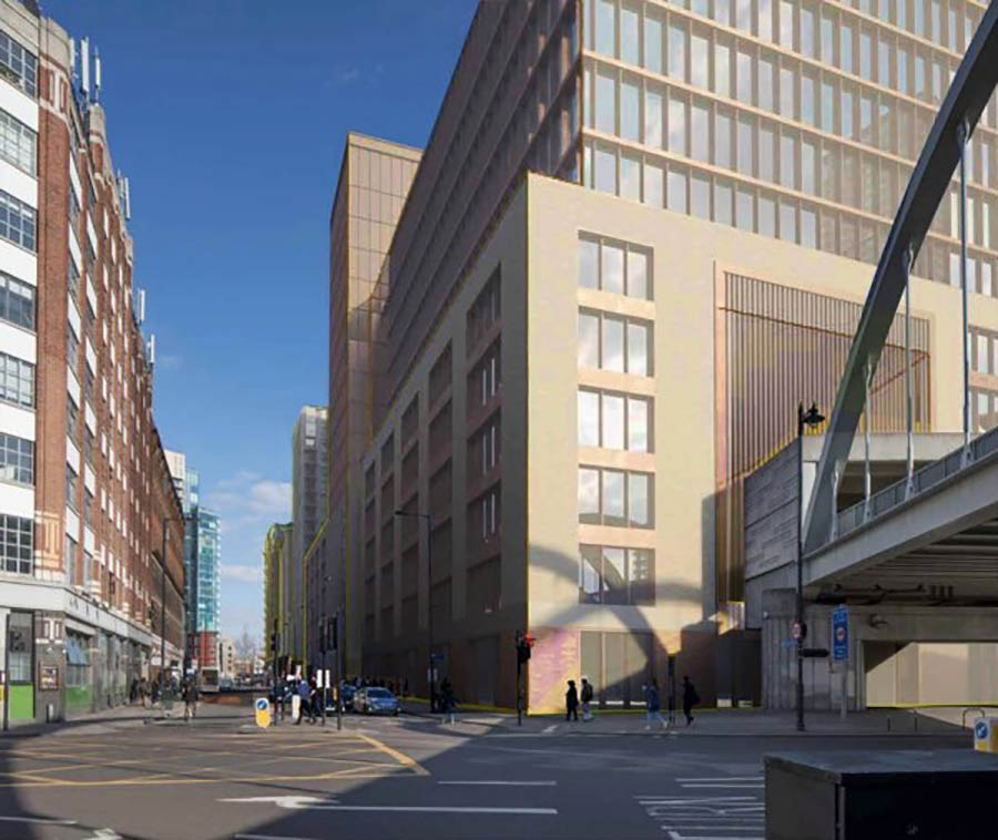 Looking east along Bethnal Green Rd in the future