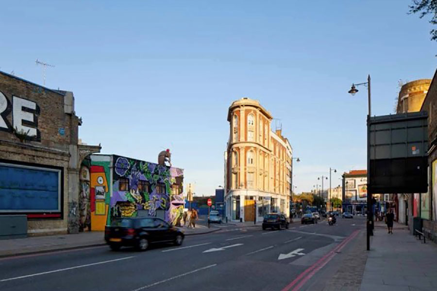Looking east along Great Eastern St
