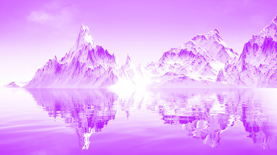 Mountain_Lake Image created for Future Art Ecosystems: Art x Metaverse , 2021. Snow Mountain by 3d_molier International on TurboSquid, 3D Model License 