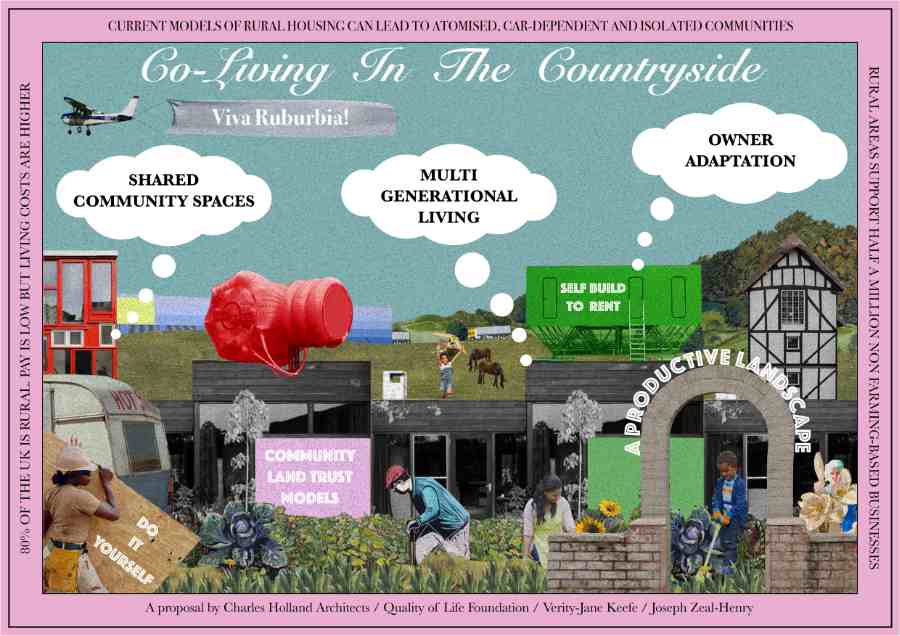 Charles Holland Architects with Quality of Life Foundation, Verity-Jane Keefe, Joseph Zeal-Henry – Co-Living in the Countryside 900
