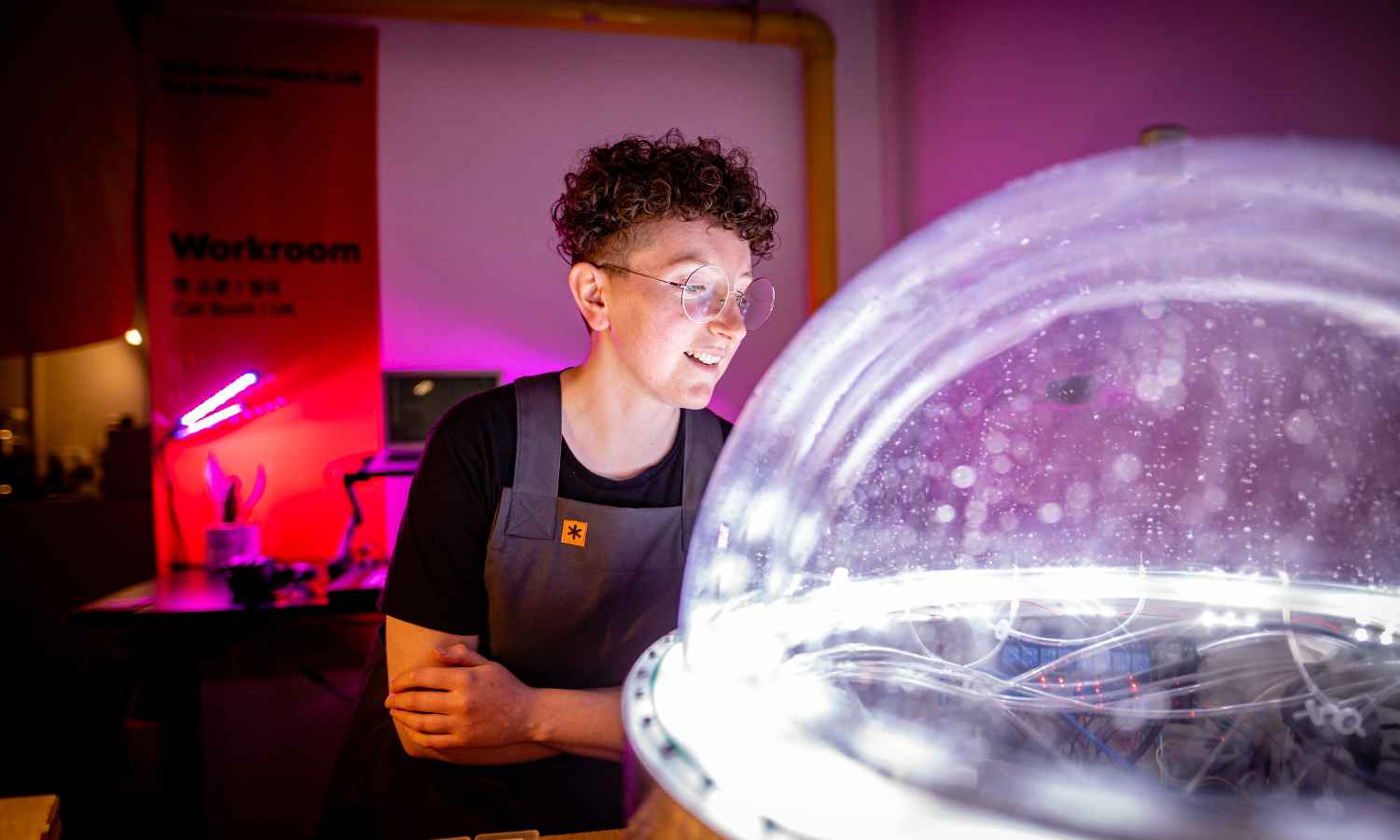 Cat Scott inside her studio in Bradford (2), 2021, photo by Bradford 2025 & Karol Wyszynski